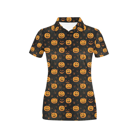 Halloween Print Design LKS401 Women's Polo Shirt