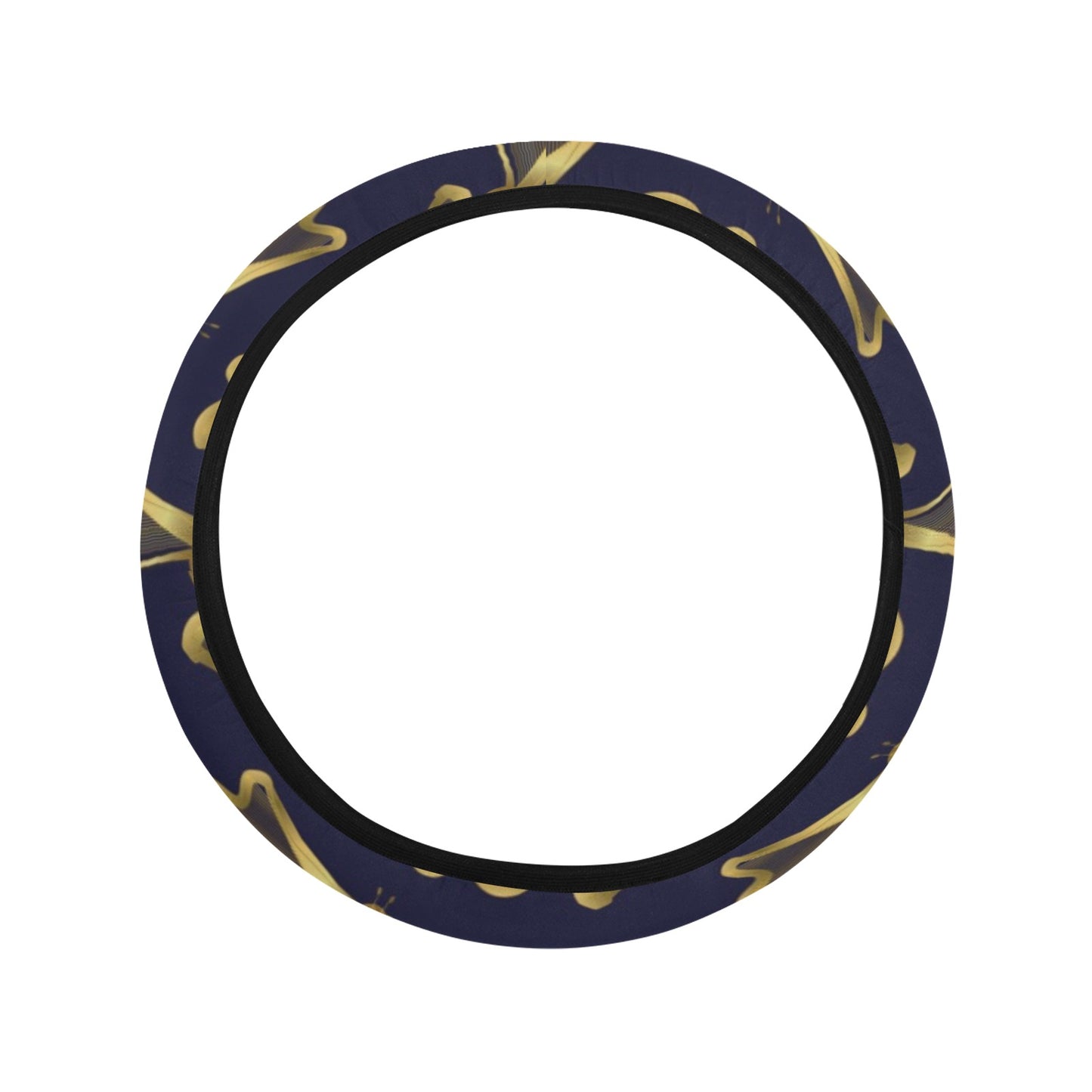 Harp Print Design LKS401 Steering Wheel Cover with Elastic Edge