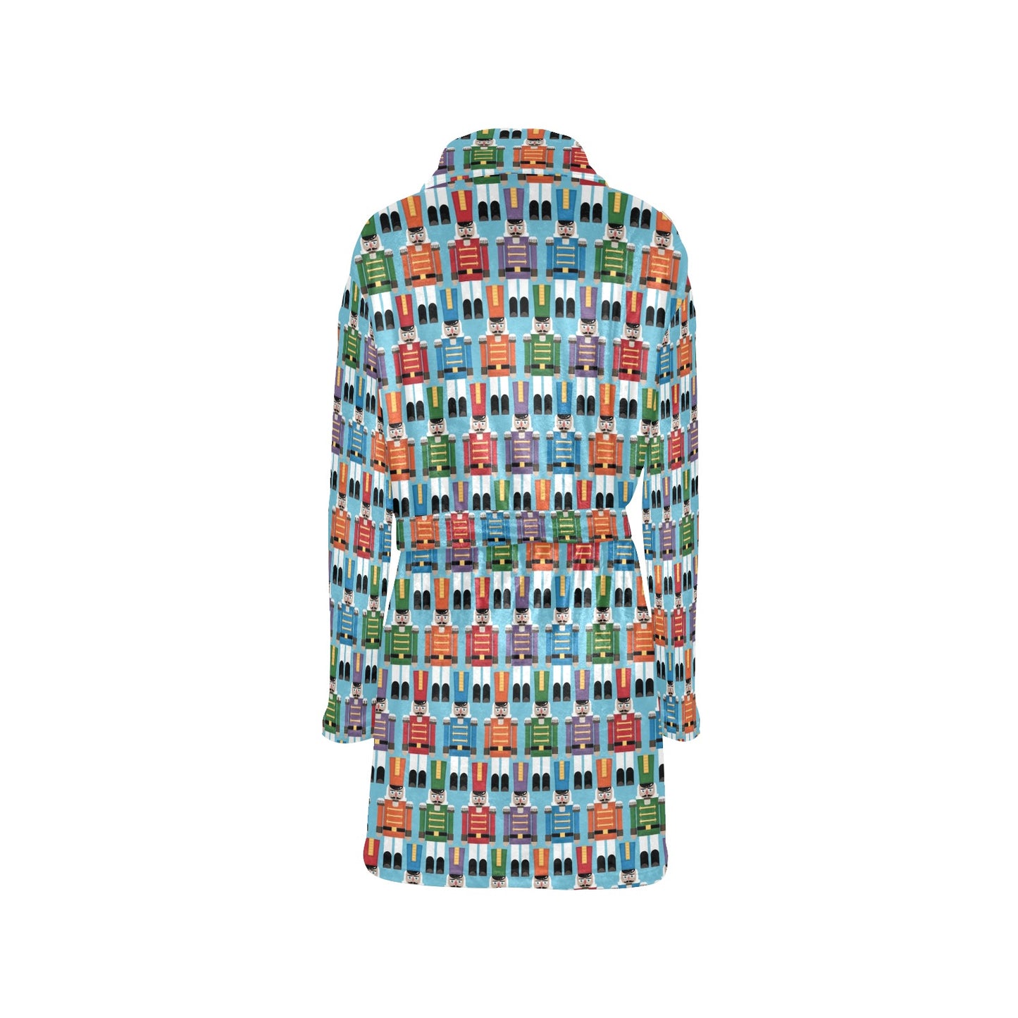 Nutcracker Pattern Print Design A02 Women's Fleece Robe