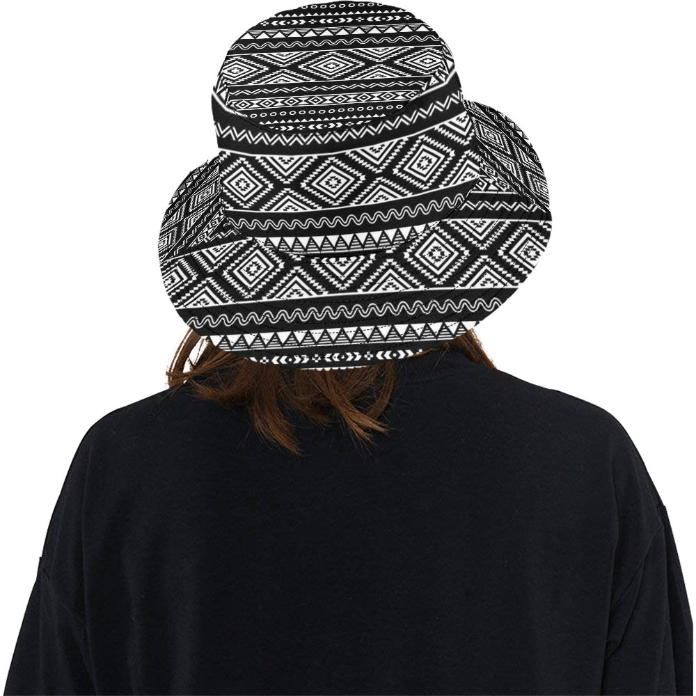 Tribal Pattern Print Design LKS301 Unisex Bucket Hat