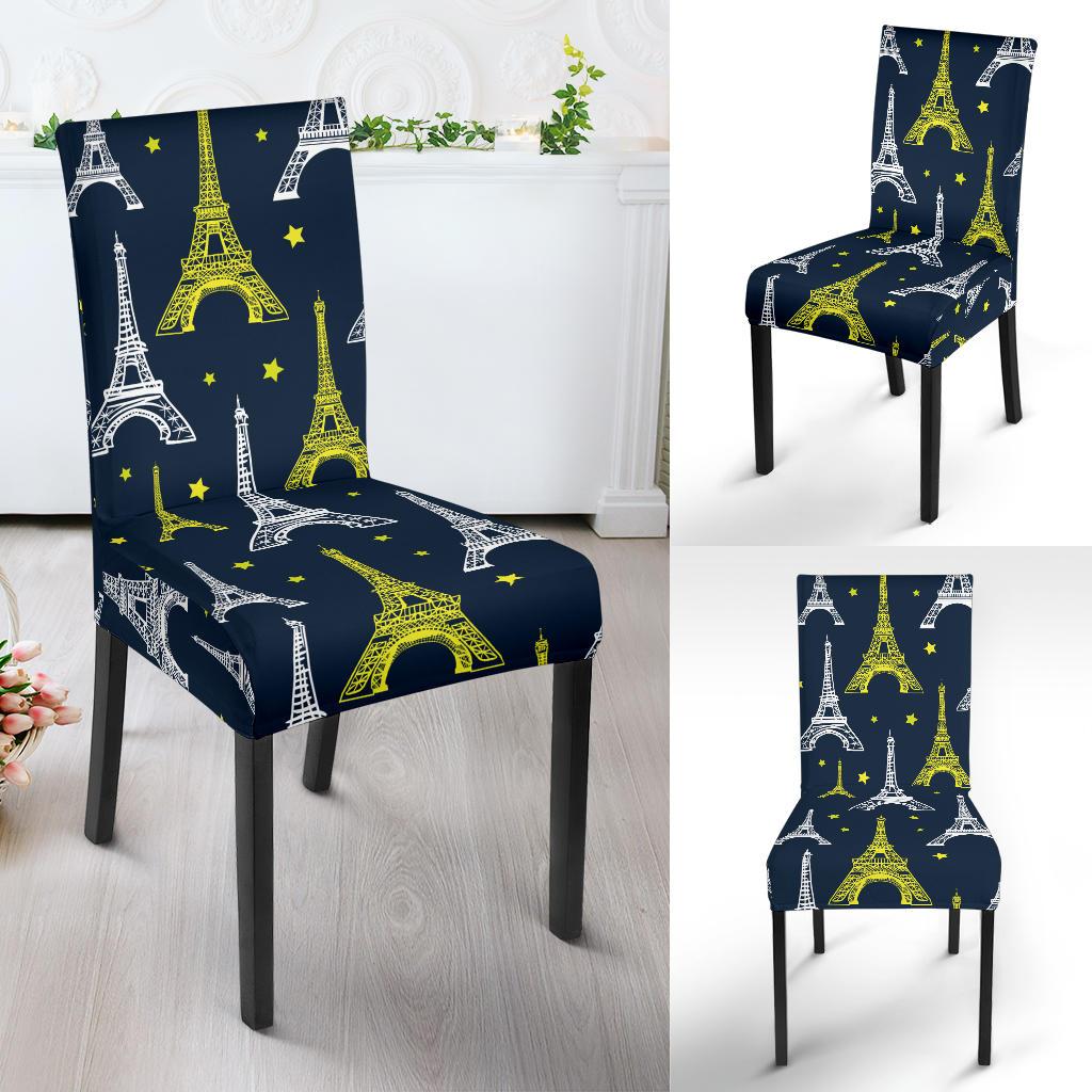 Eiffel Tower Star Print Dinning Chair Slipper-JTAMIGO.COM