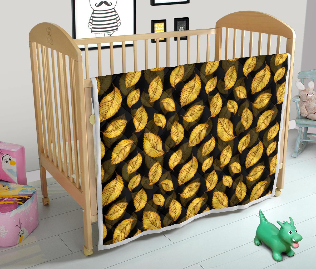 Elm Leave Summer Print Pattern Premium Quilt-JTAMIGO.COM