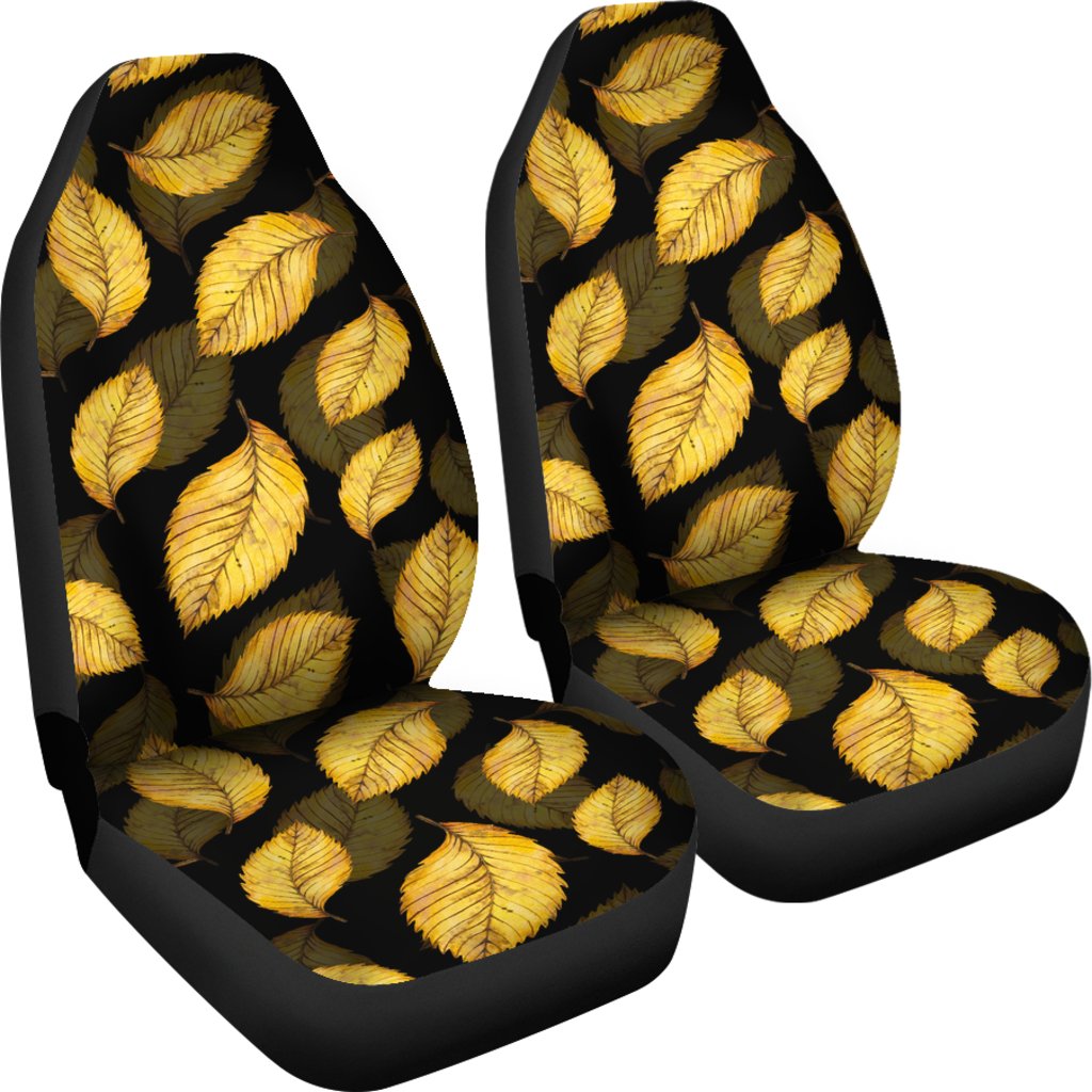 Elm Leave Summer Print Pattern Universal Fit Car Seat Covers
