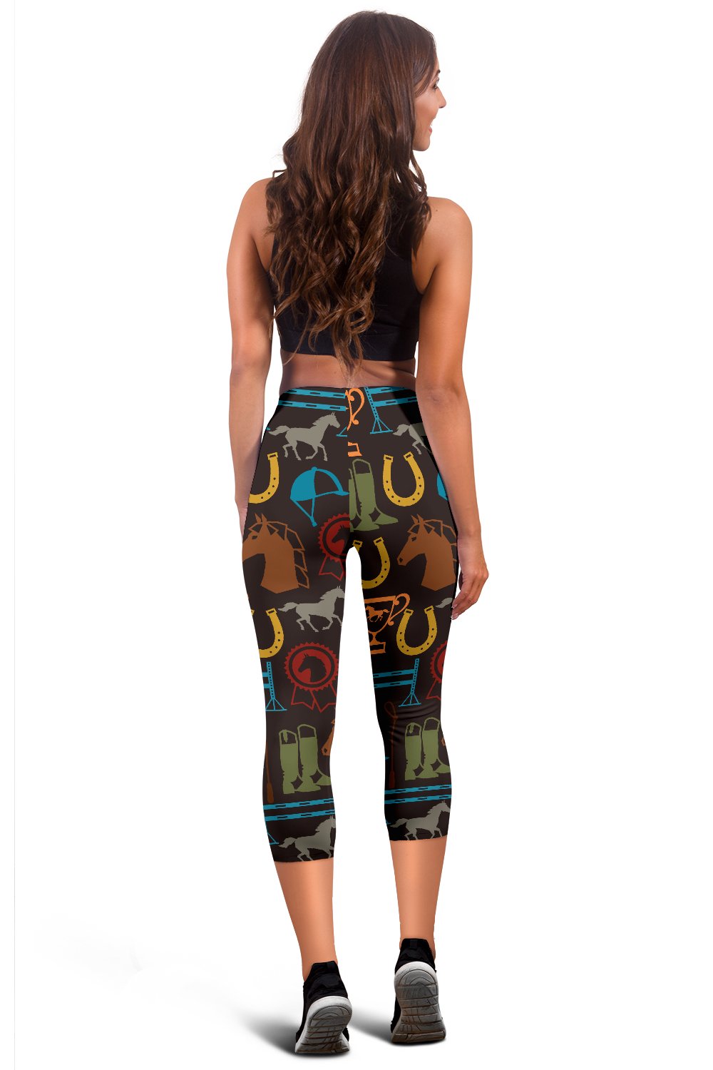 Equestrian Equipment Horse Colorful Women Capris