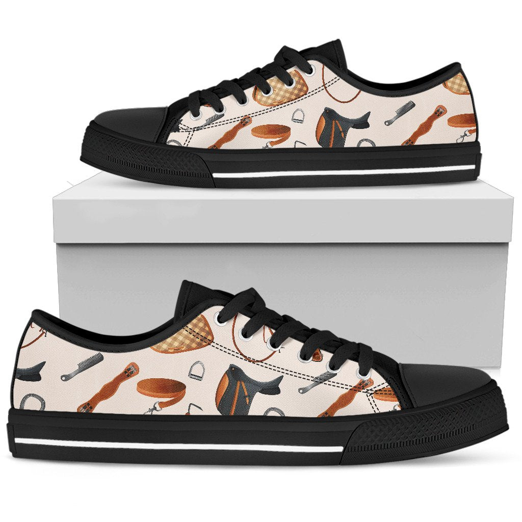 Equestrian EquipWoment Print Pattern Women Low Top Shoes