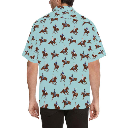 Equestrian Horse Riding Men Aloha Hawaiian Shirt