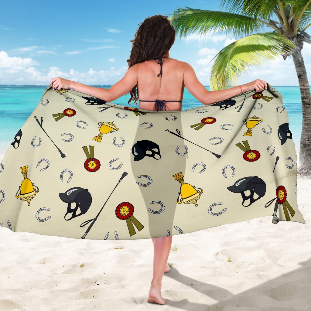 Equestrian Horseshoe Equipment Sarong Pareo Wrap