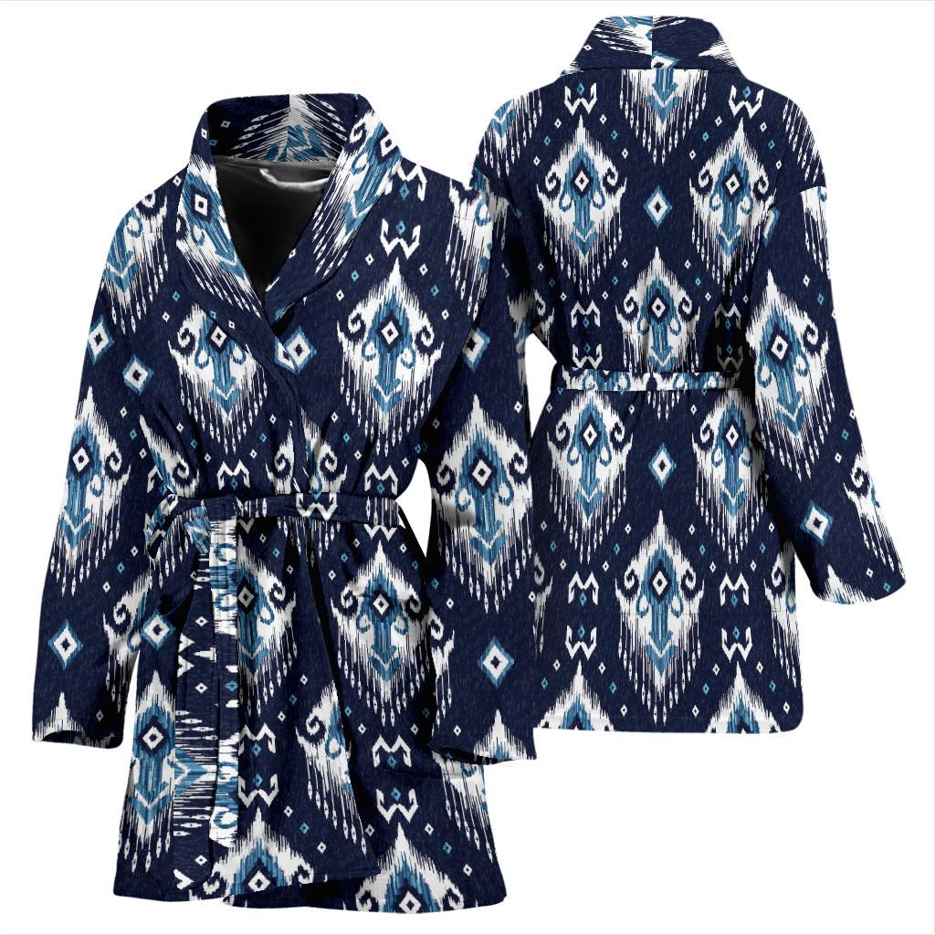 Ethnic Ornament Print Pattern Women Bath Robe-JTAMIGO.COM