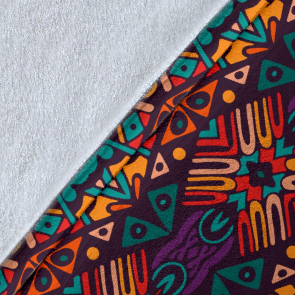 Ethnic Style Print Pattern Fleece Blanket