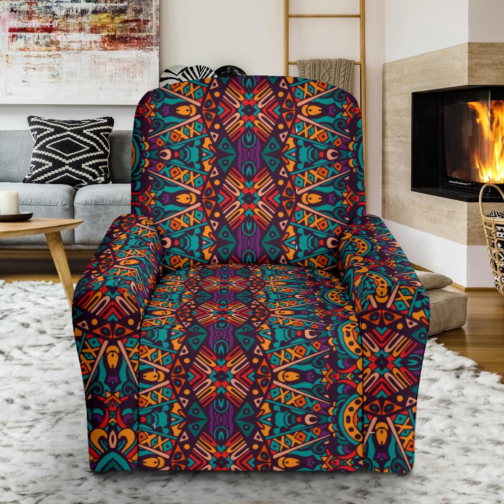 Ethnic Style Print Pattern Single Sofa Slipcover -JTAMIGO.COM