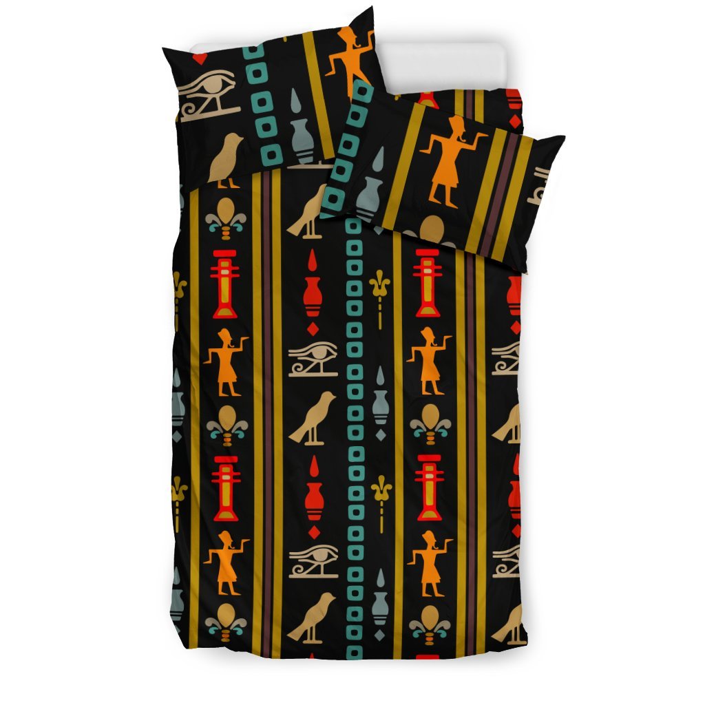 Eye Of Horus Egypt Style Pattern Duvet Cover Bedding Set
