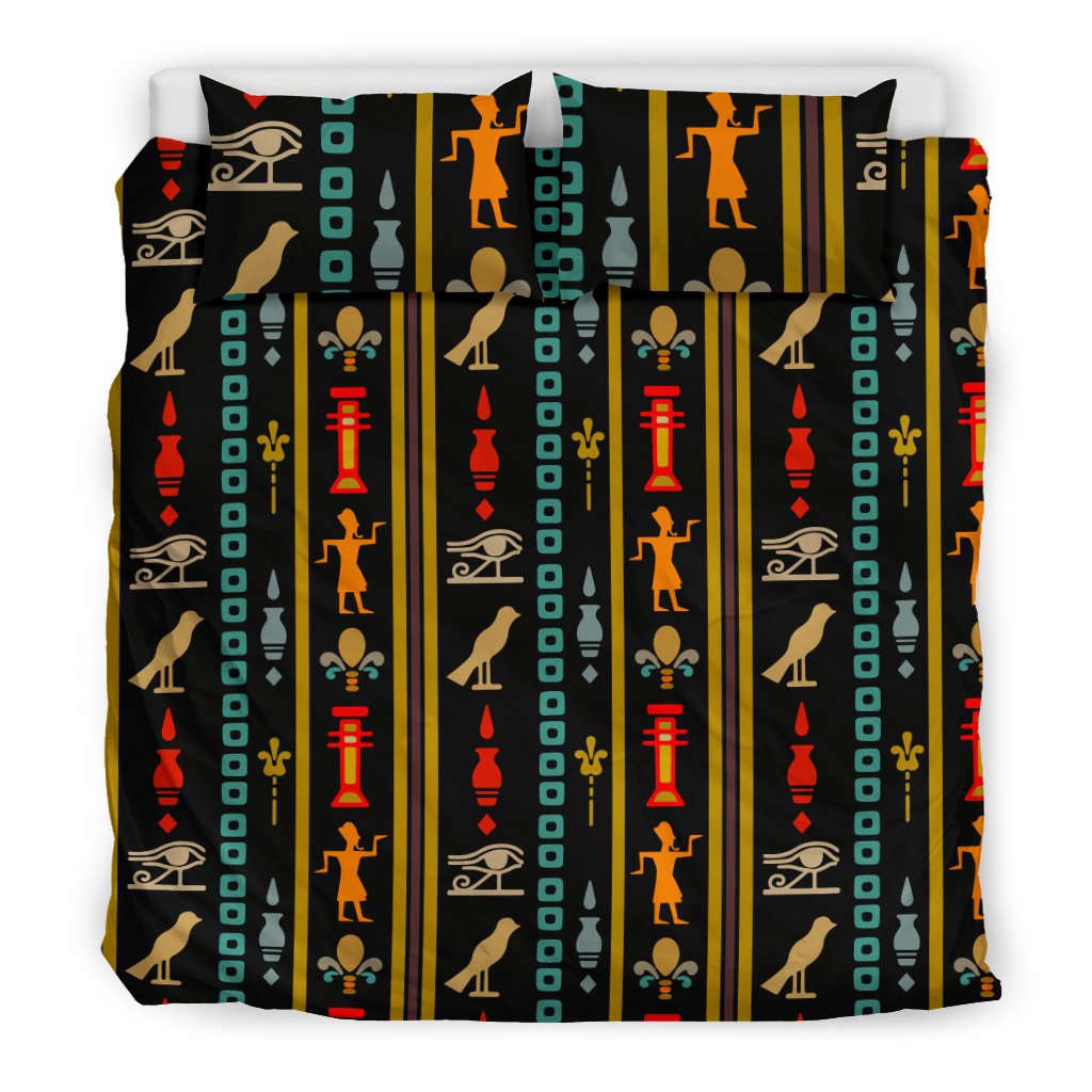 Eye Of Horus Egypt Style Pattern Duvet Cover Bedding Set