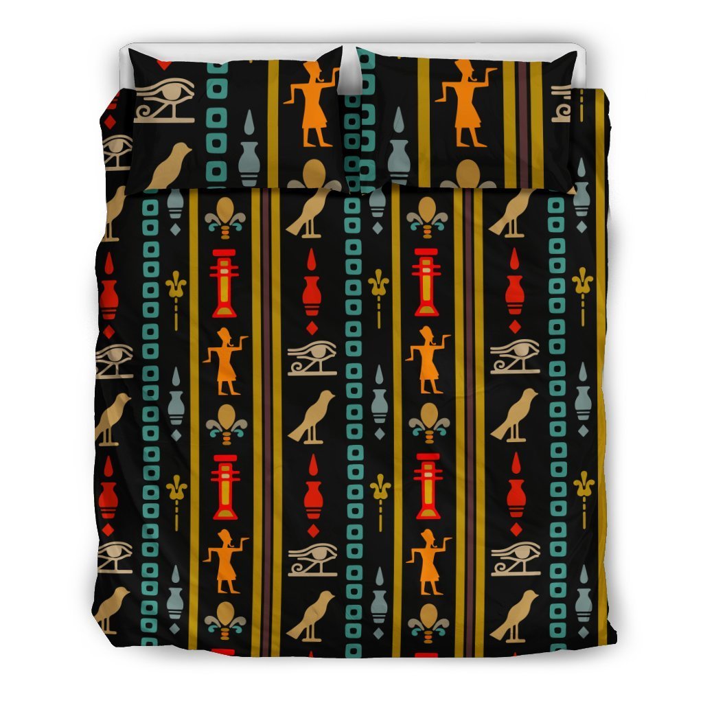 Eye Of Horus Egypt Style Pattern Duvet Cover Bedding Set