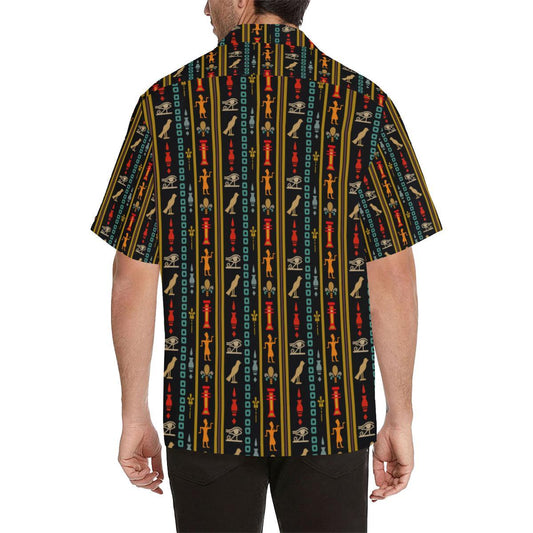 Eye of Horus Egypt Style Pattern Men Aloha Hawaiian Shirt