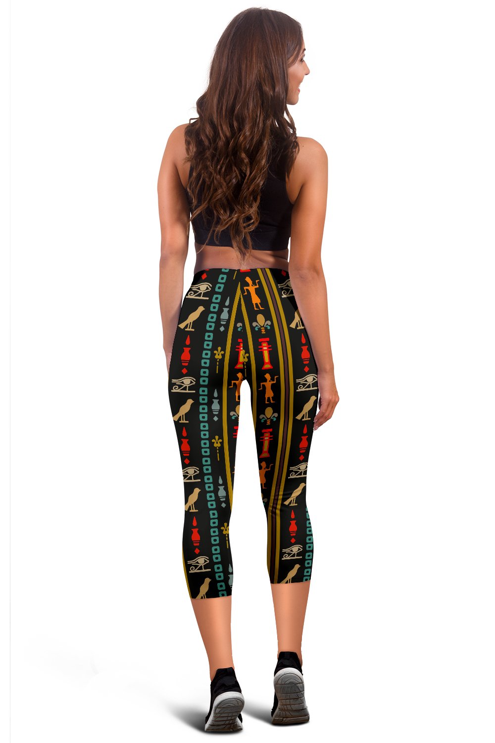 Eye of Horus Egypt Style Pattern Women Capris