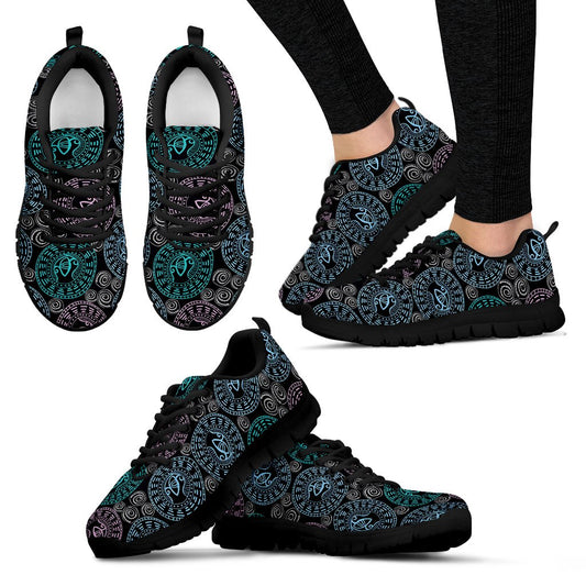 Eye of Horus Ethnic Pattern Women Sneakers Shoes