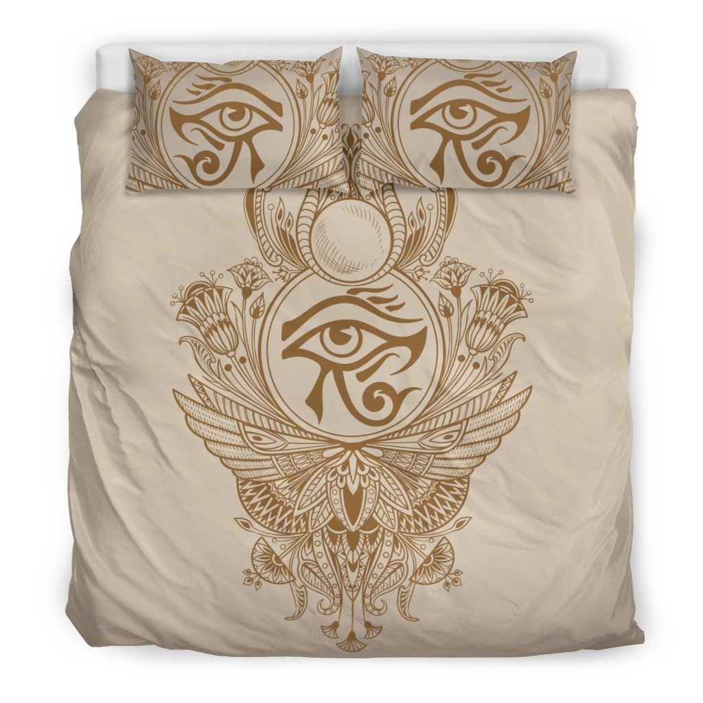 Eye Of Horus Mandala Style Duvet Cover Bedding Set