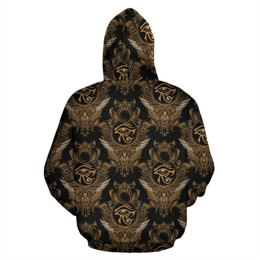 Eye of Horus Mandala Style Pullover Hoodie