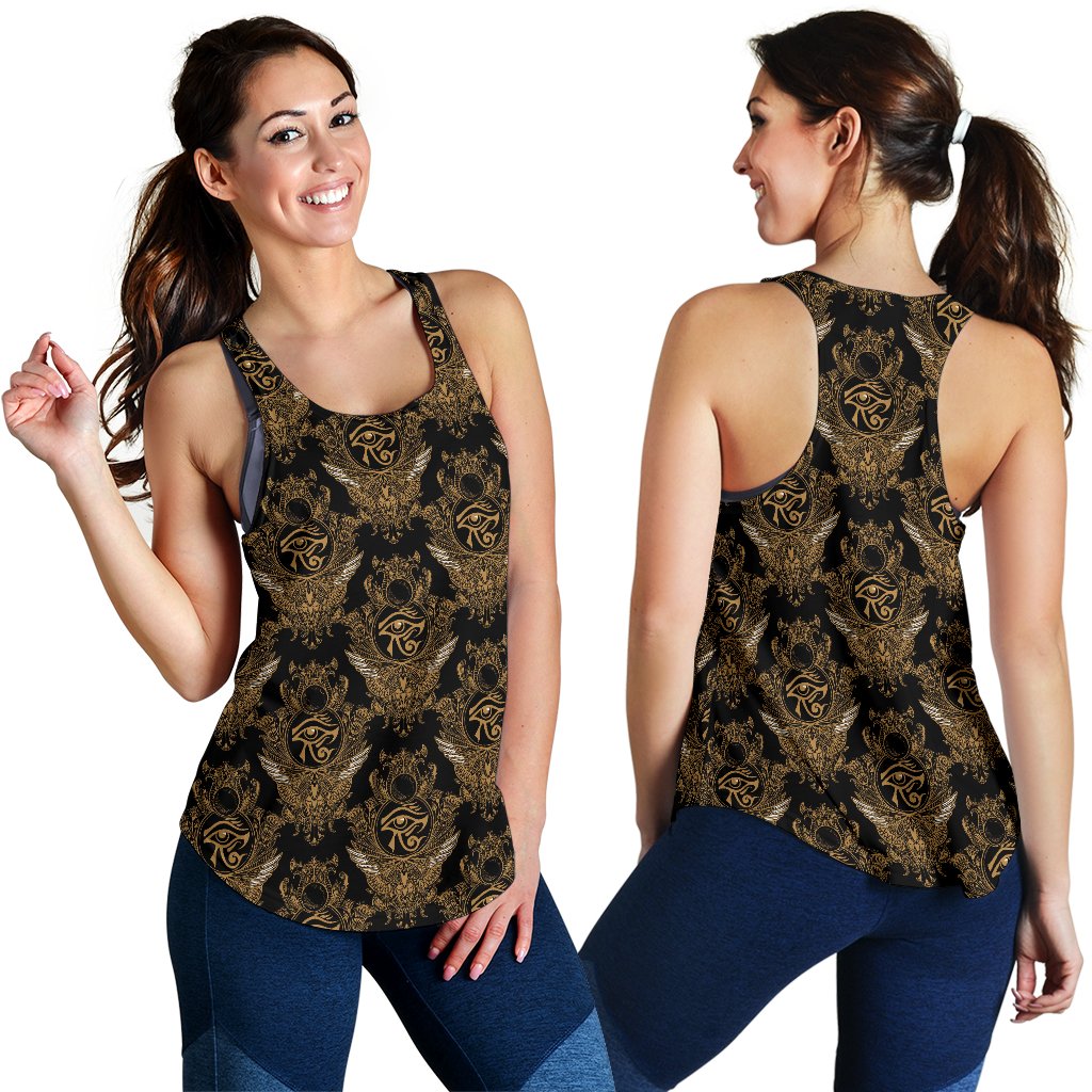 Eye of Horus Mandala Style Women Racerback Tank Top
