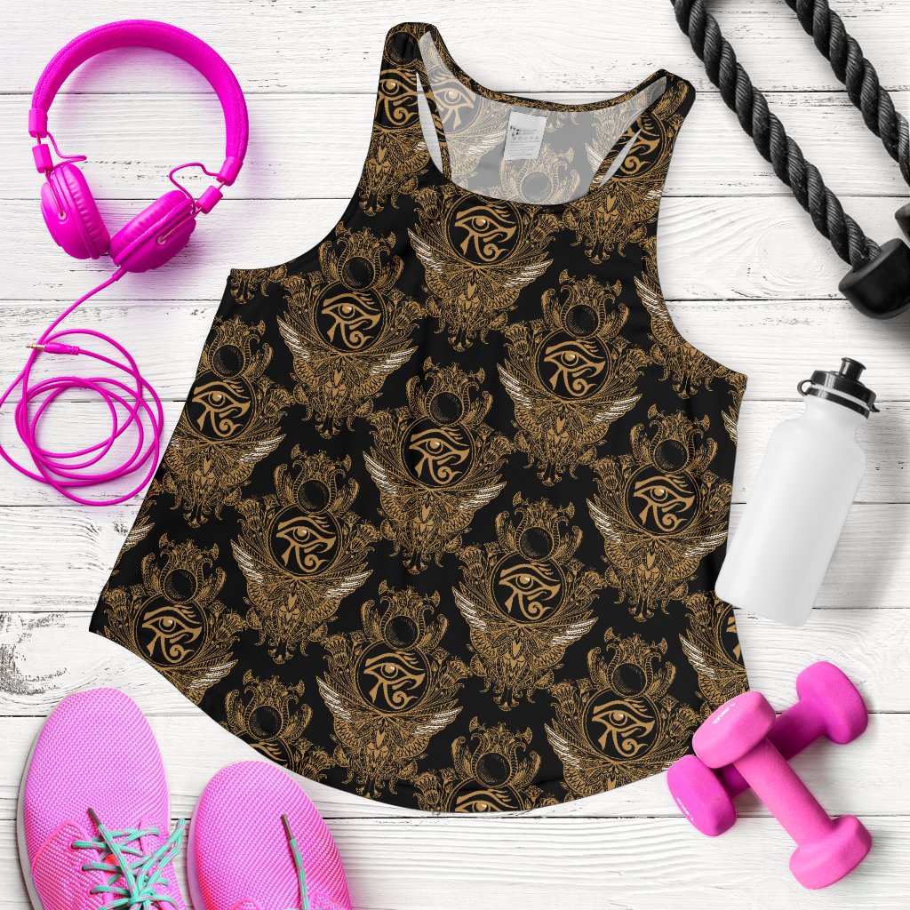 Eye of Horus Mandala Style Women Racerback Tank Top