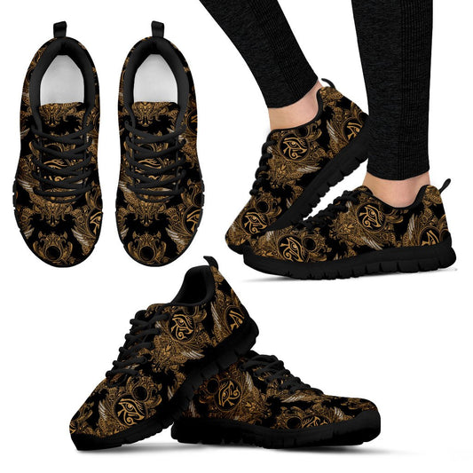 Eye of Horus Mandala Style Women Sneakers Shoes