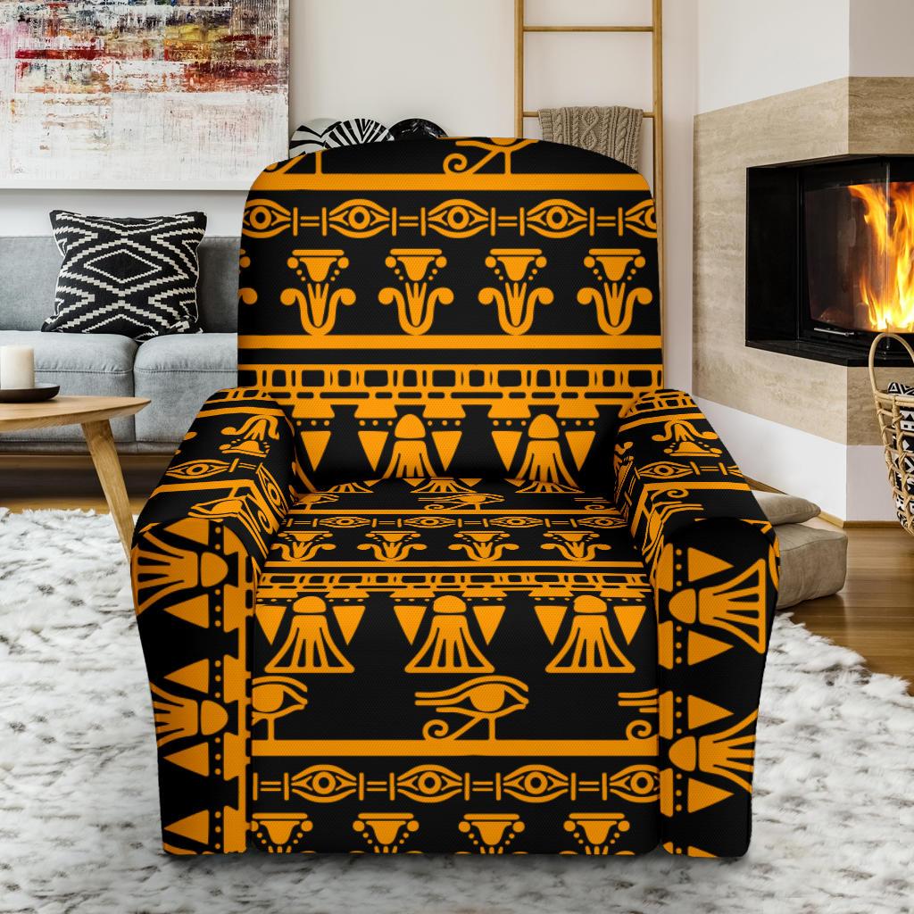 Eye of Horus Tribal Egypt Pattern Single Sofa Slipcover -JTAMIGO.COM
