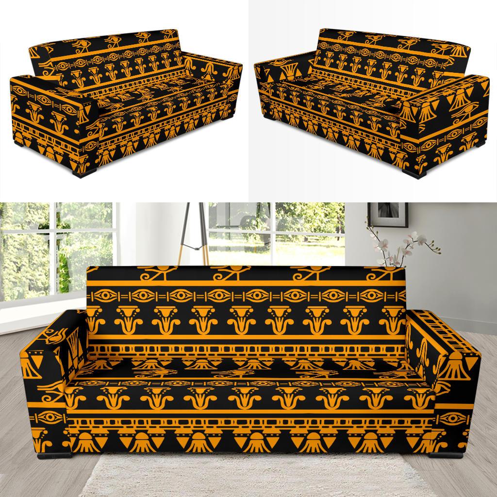 Eye of Horus Tribal Egypt Pattern Sofa Slipcover-JTAMIGO.COM