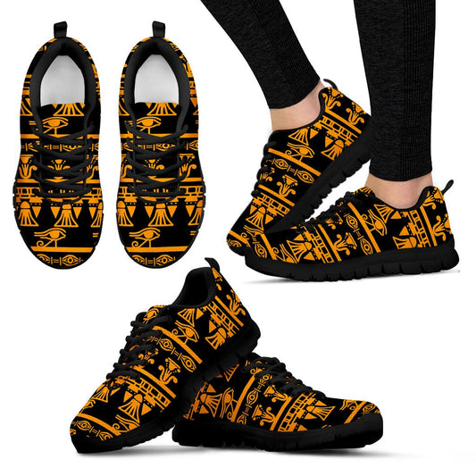 Eye of Horus Tribal Egypt Pattern Women Sneakers Shoes