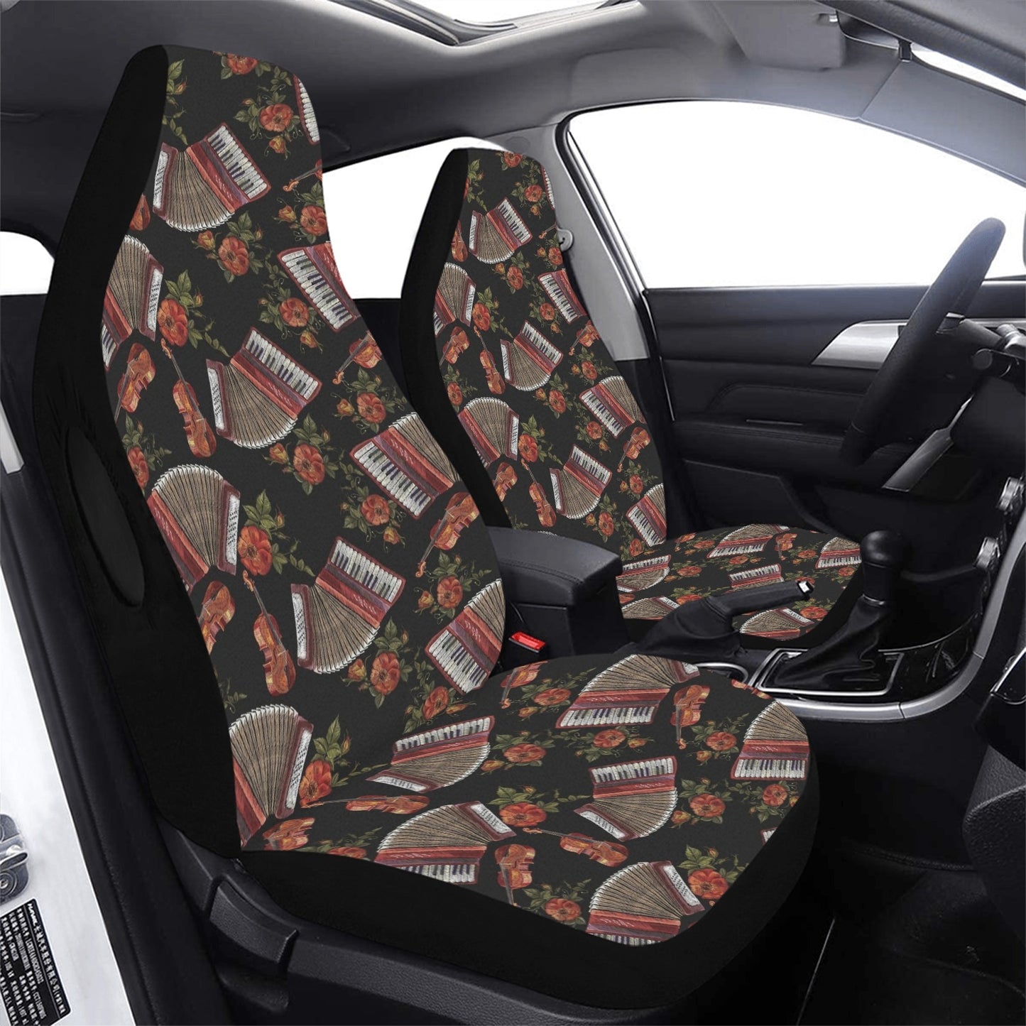 Accordion Print Design LKS403 Car Seat Covers