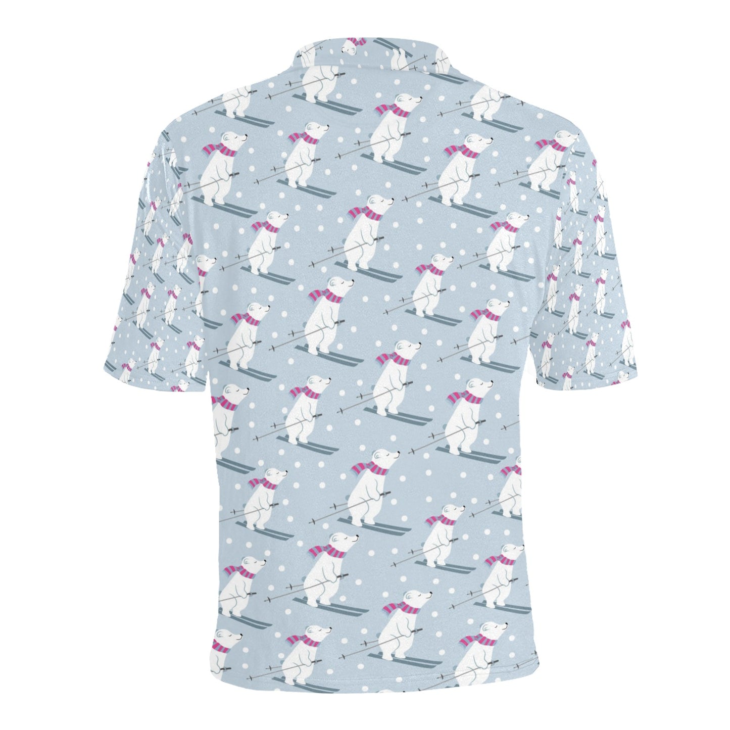 Ski Print Design LKS307 Men Polo Shirt