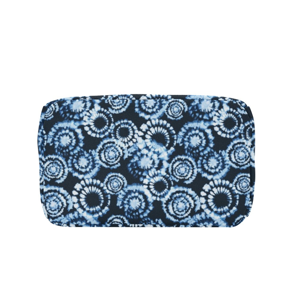 Tie Dye Dark Blue Print Design LKS306 Insulated Lunch Bag