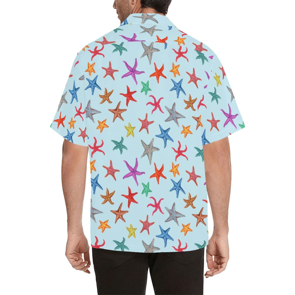 Starfish Print Design LKS402 Men's Men's Hawaiian Shirt