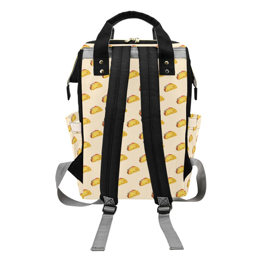Taco Print Design LKS302 Diaper Bag Backpack