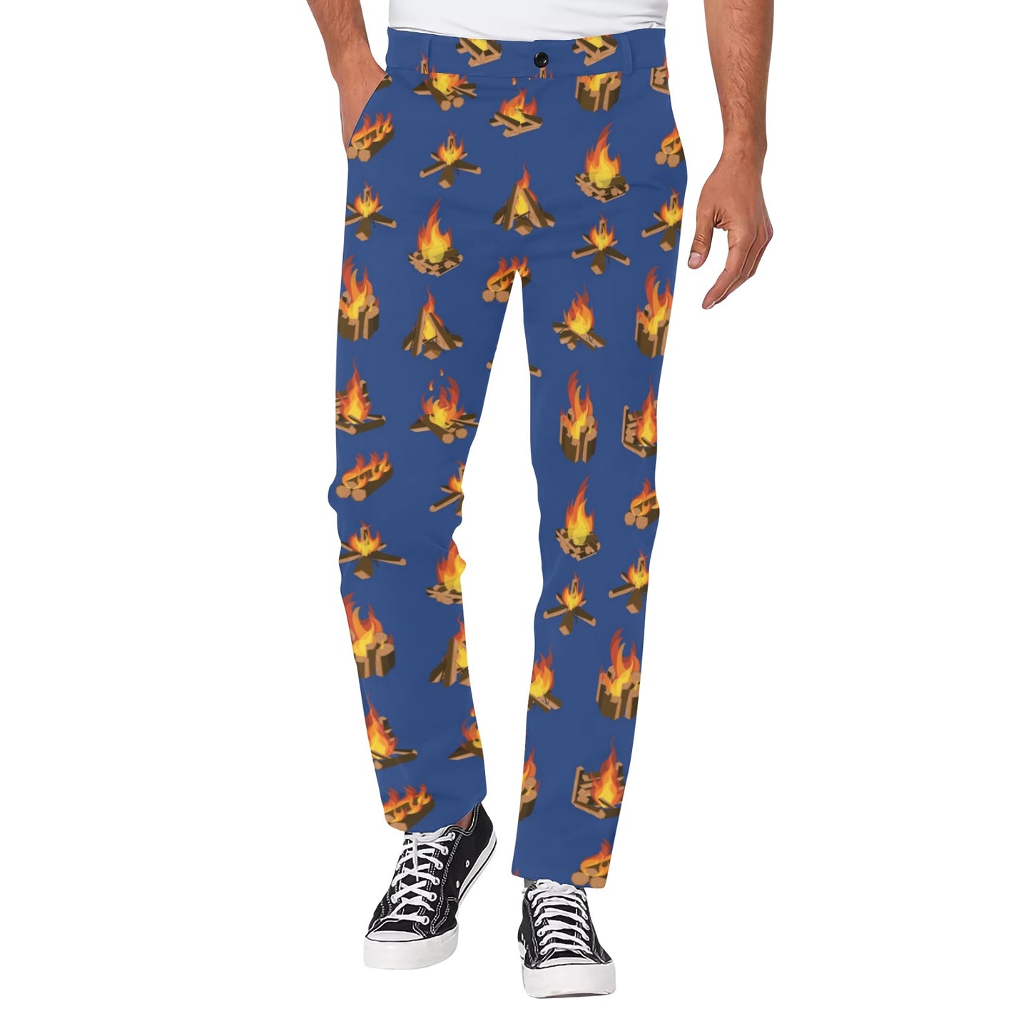 Campfire Pattern Print Design 03 Men's Pants