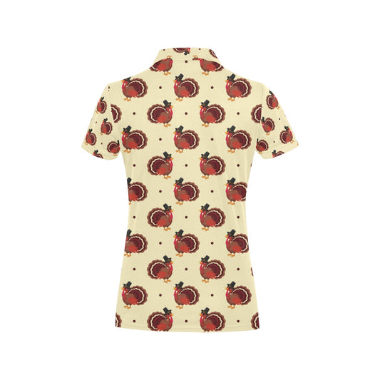 Thanksgiving Print Design LKS3010 Women's Polo Shirt