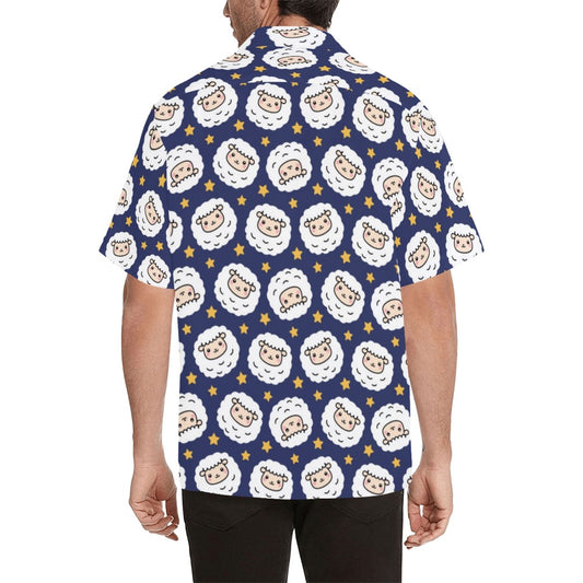 Sheep Print Design LKS402 Men's Men's Hawaiian Shirt