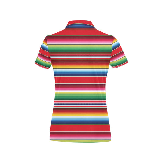 Serape Pattern Women's Polo Shirt