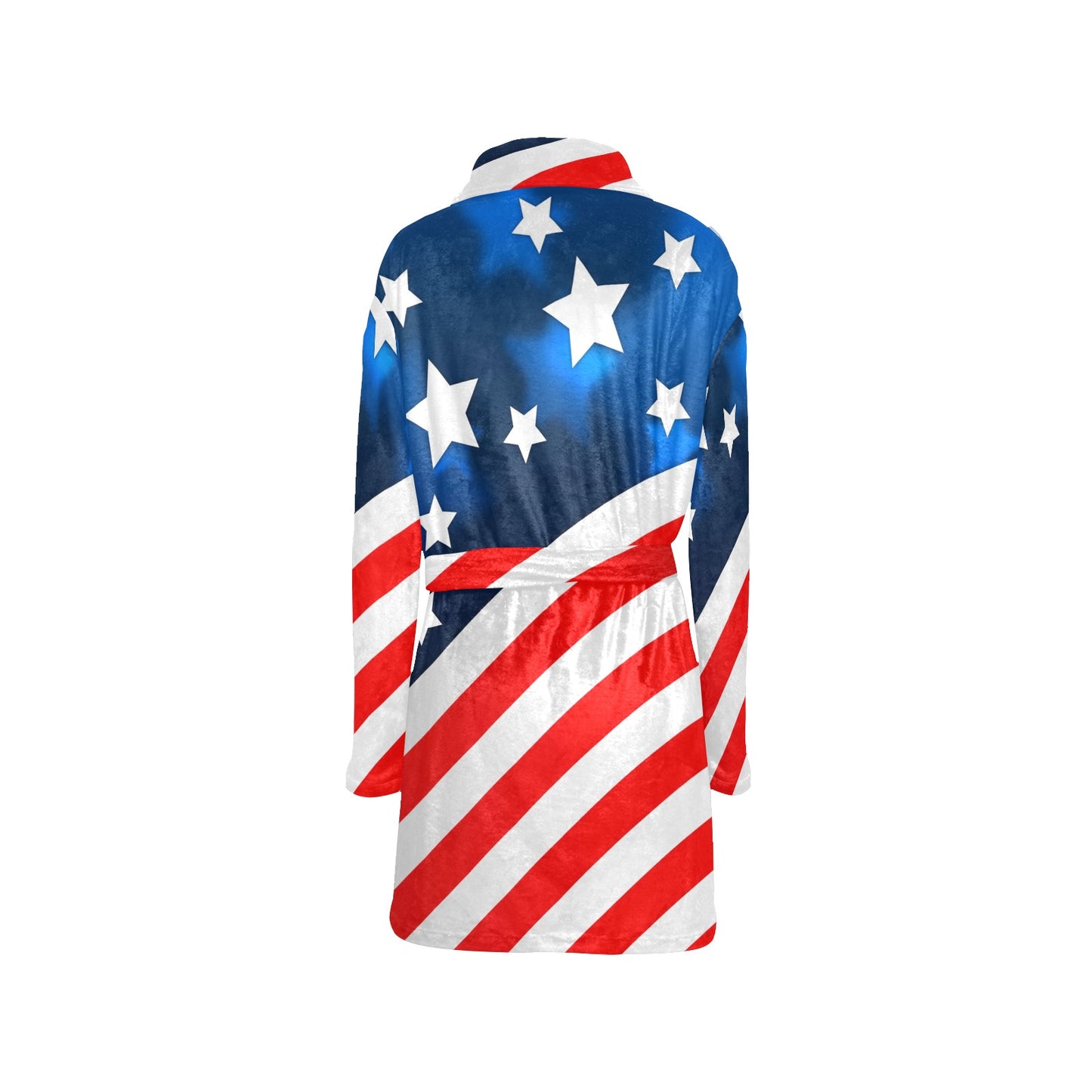 American flag Style Women's Fleece Robe
