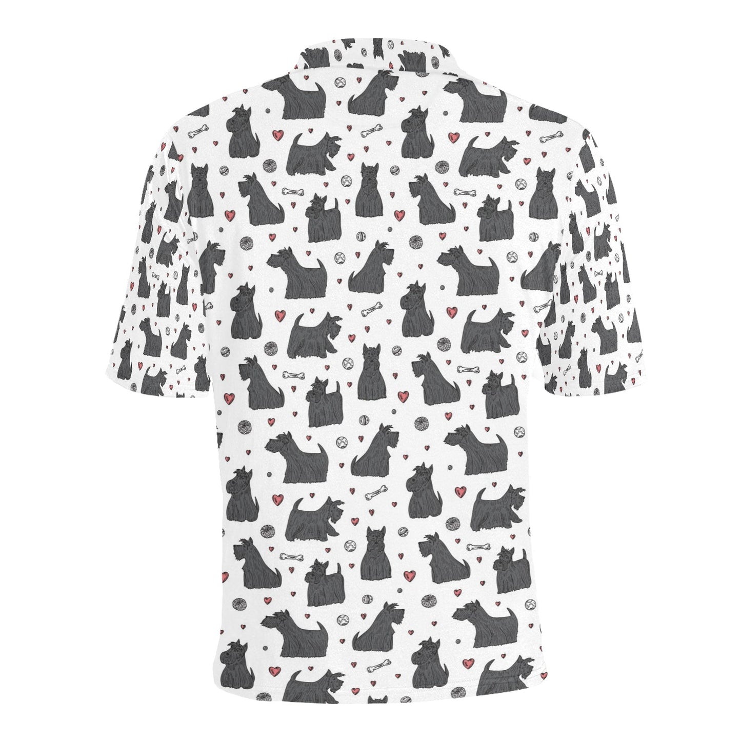 Scottish Terriers Print Design LKS3015 Men Polo Shirt