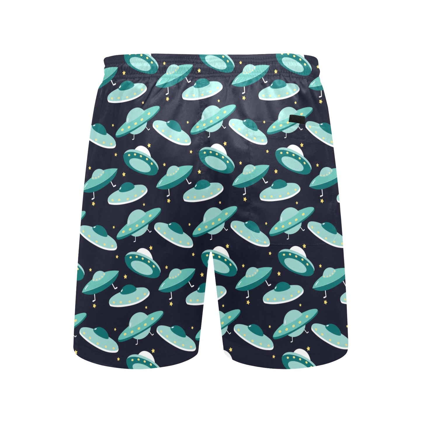UFO Print Design LKS304 Men's Swim Trunks Beach Shorts
