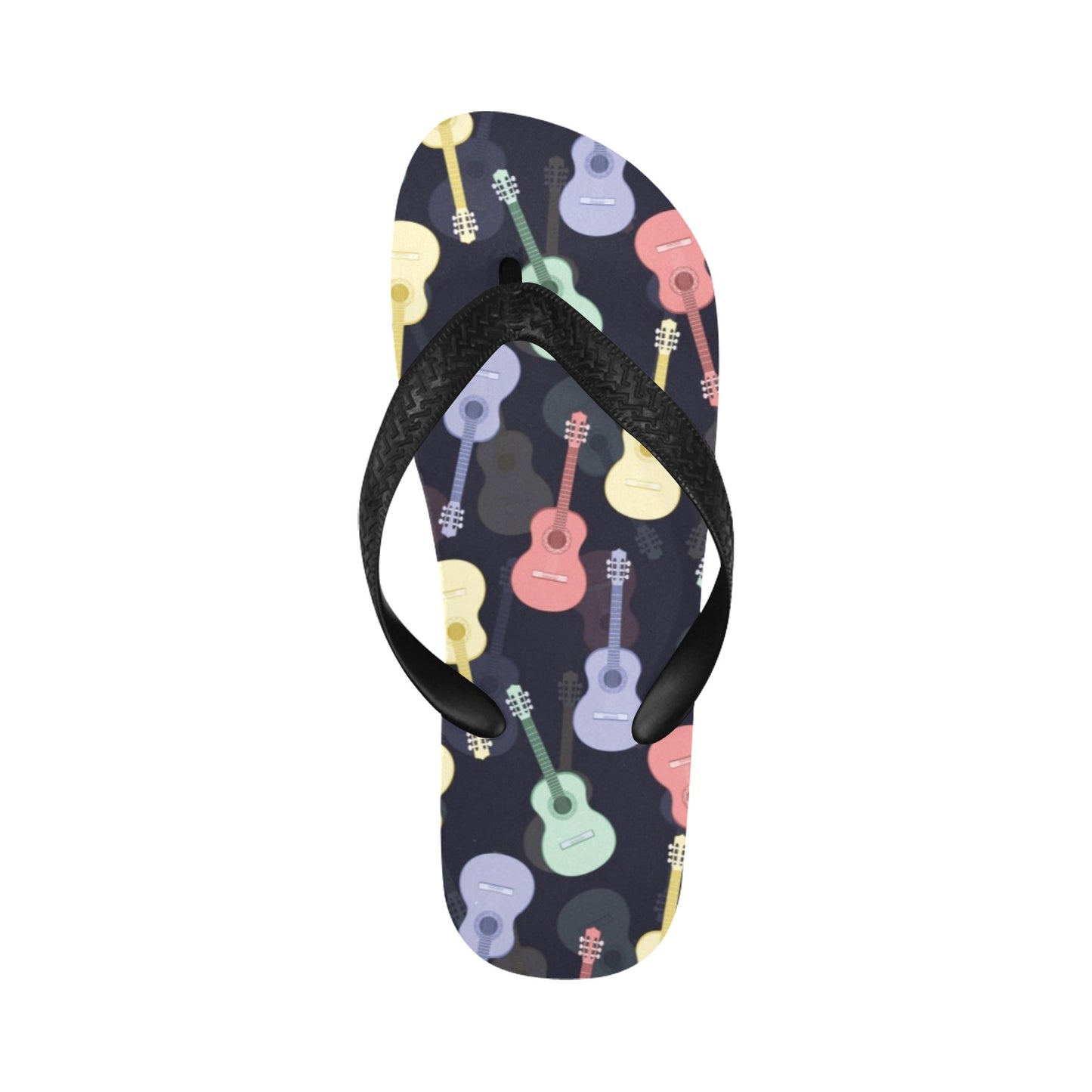 Acoustic Guitar Print Design LKS401 Flip Flops