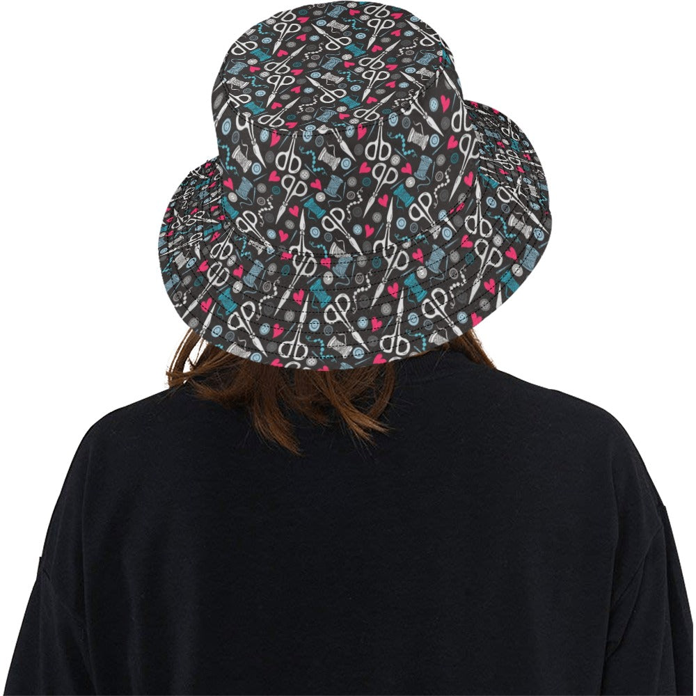 Sewing Equipment Print Design LKS305 Unisex Bucket Hat