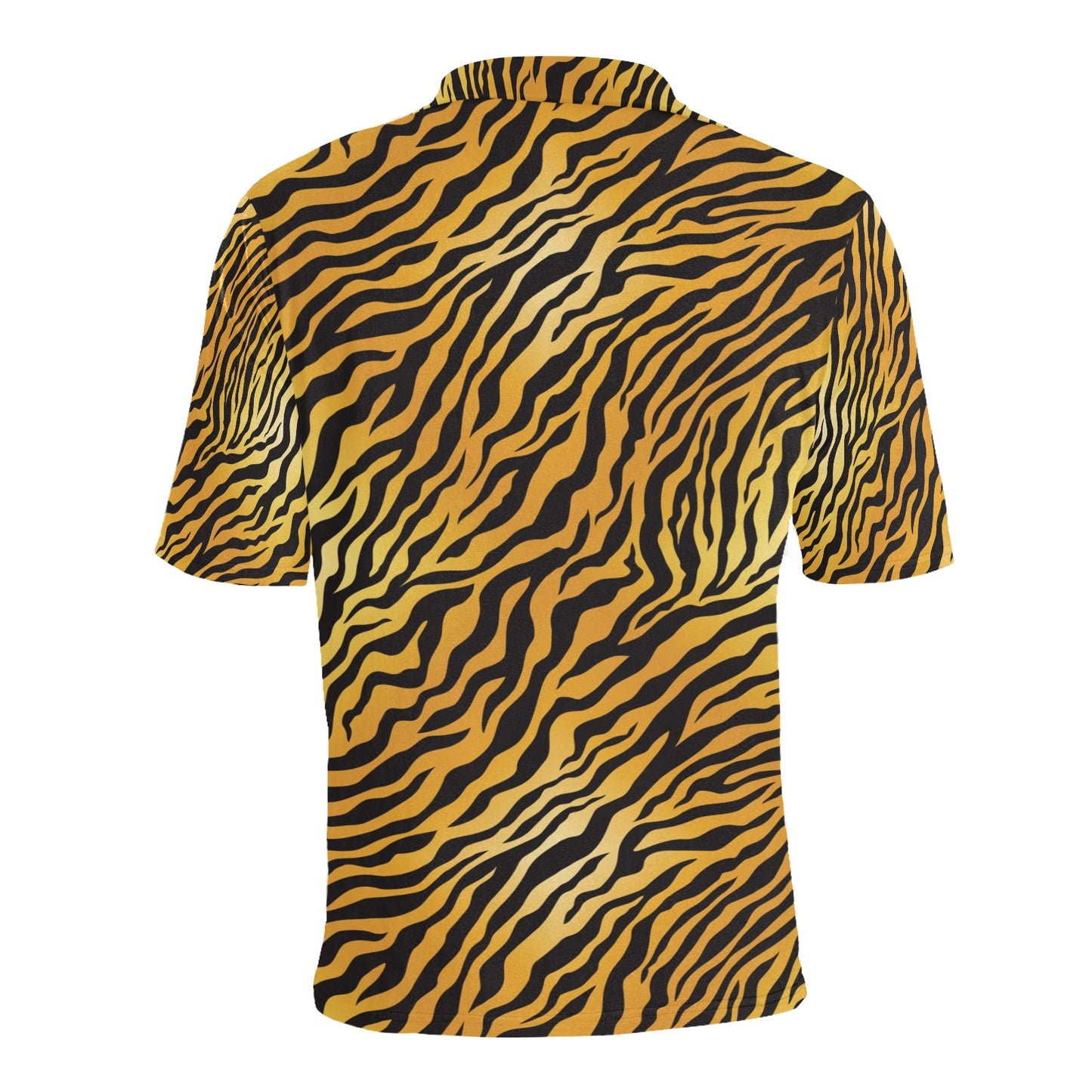 Tiger Print Design LKS302 Men Polo Shirt
