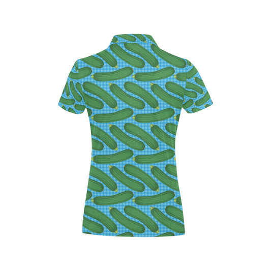 Zucchini Print Design LKS301 Women's Polo Shirt