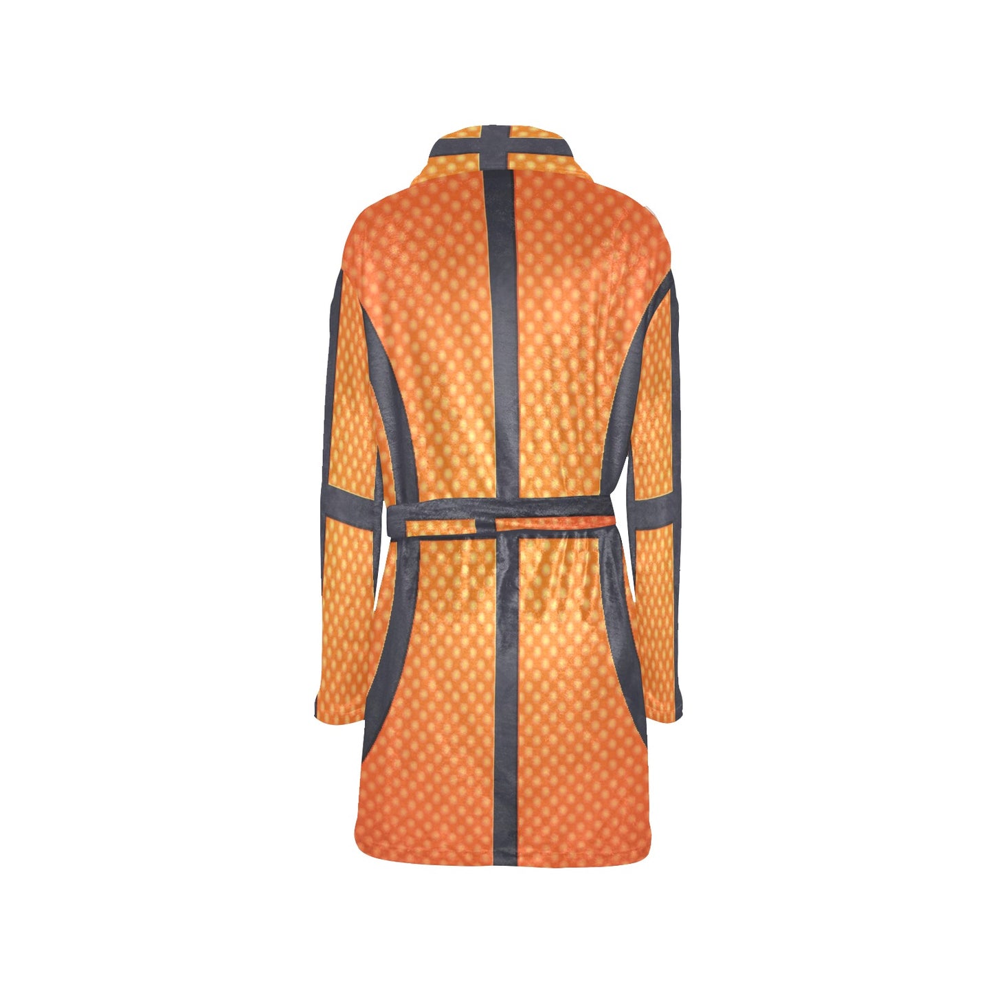 Basketball Texture Print Pattern Women's Fleece Robe