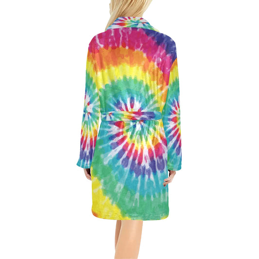 Tie Dye Women's Fleece Robe