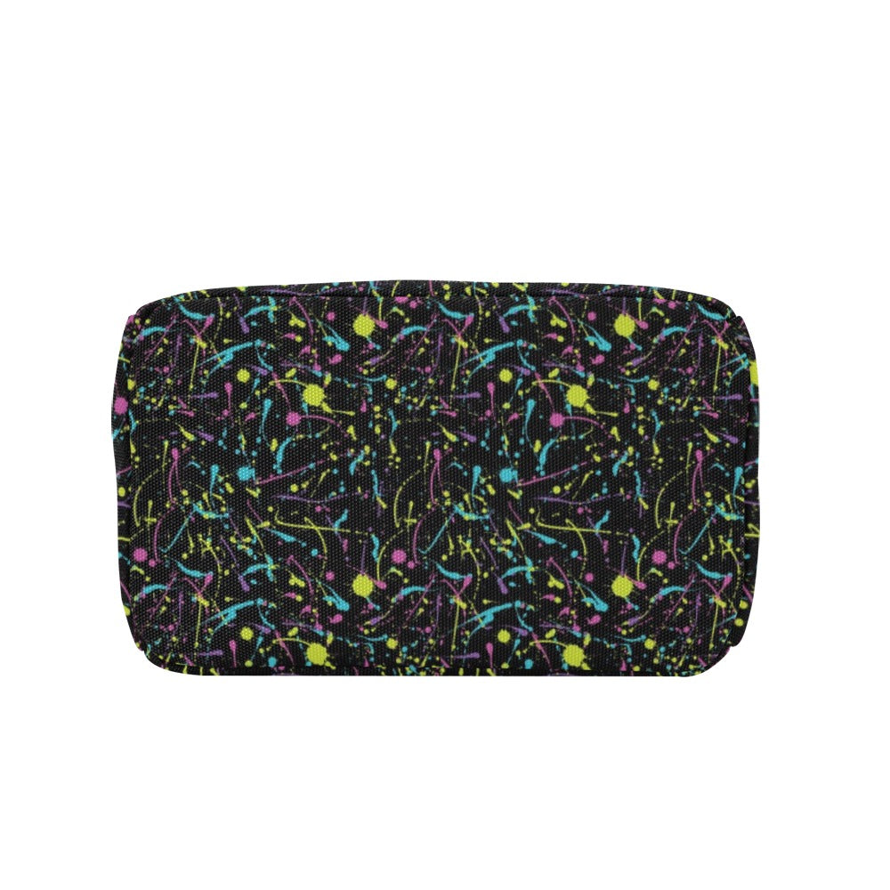 Splatter Multicolor Print Design LKS302 Insulated Lunch Bag
