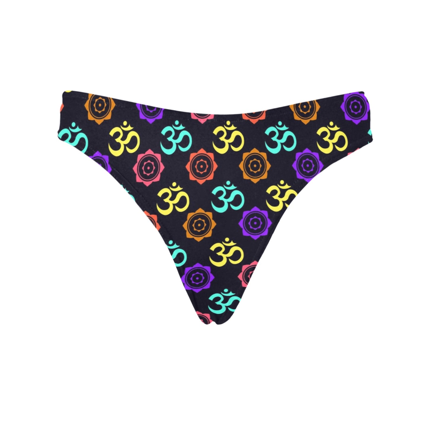 Chakra OM Print Pattern Women's Thongs