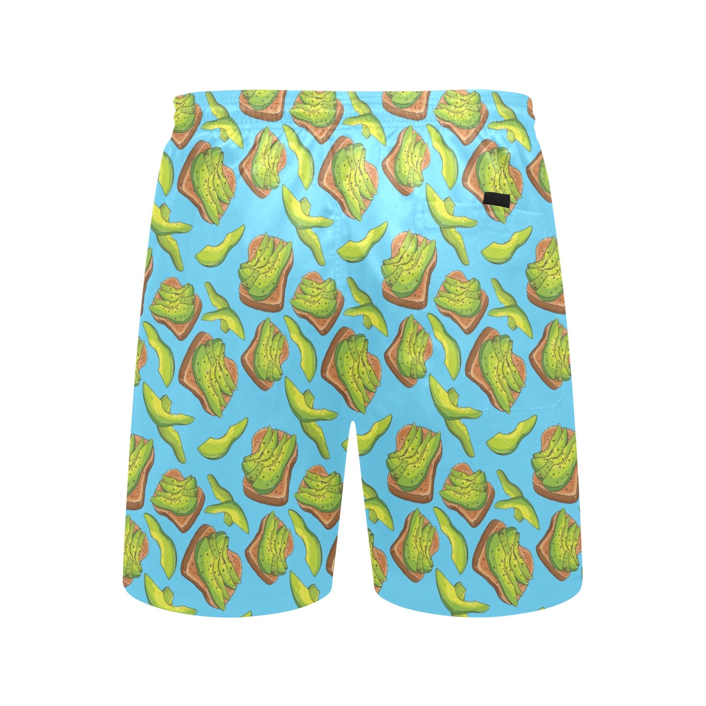 Sandwich Avocado Print Design LKS306 Men's Swim Trunks Beach Shorts