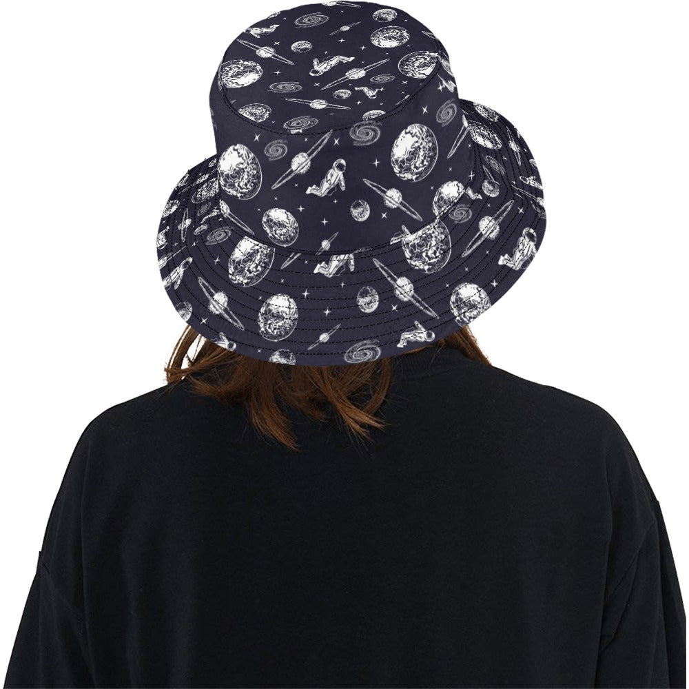 Space Astronaut Print Design LKS302 Unisex Bucket Hat